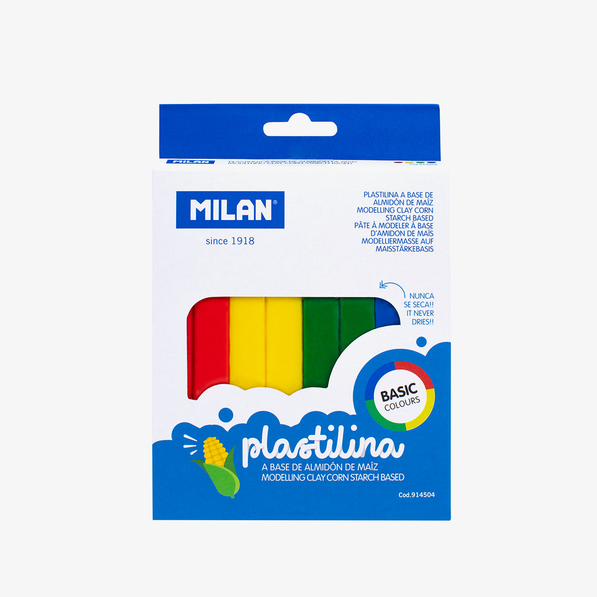 Plastilina de 4 colores (330 g)