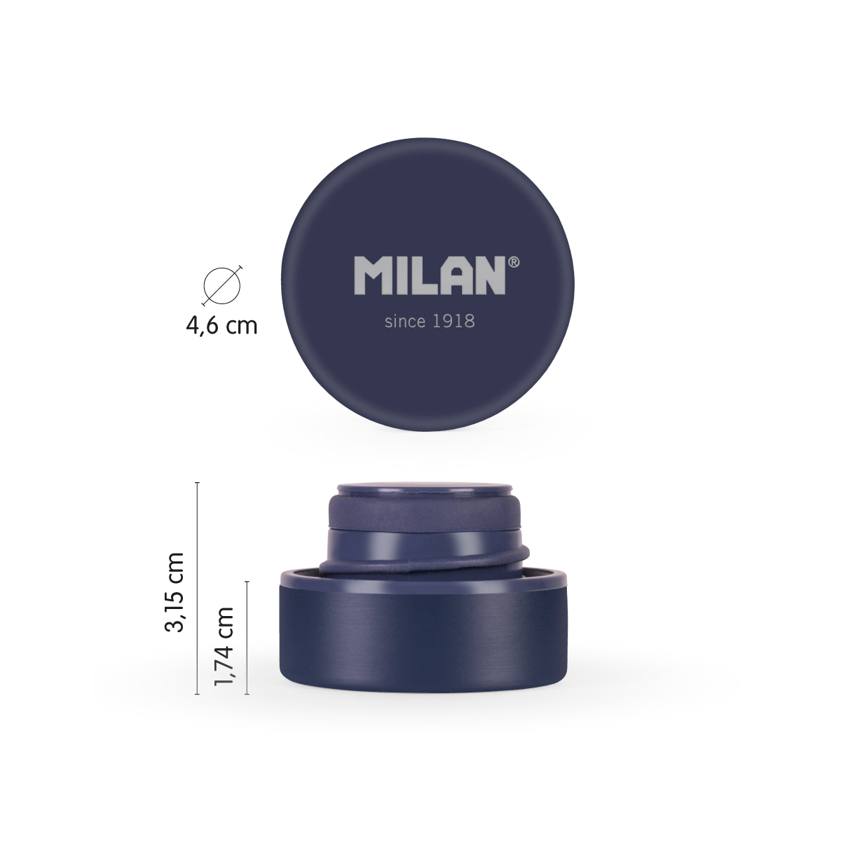 Tapón para botella isotérmica MILAN 430 since 1918, azul