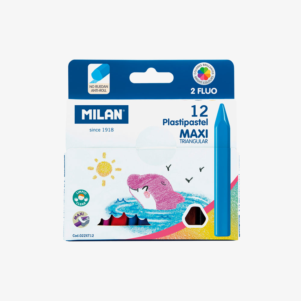 12 Plastipastel MAXI triangulars