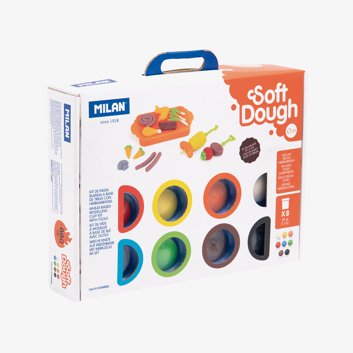 Kit Soft Dough de pasta blanda con herramientas 'Barbacoa'