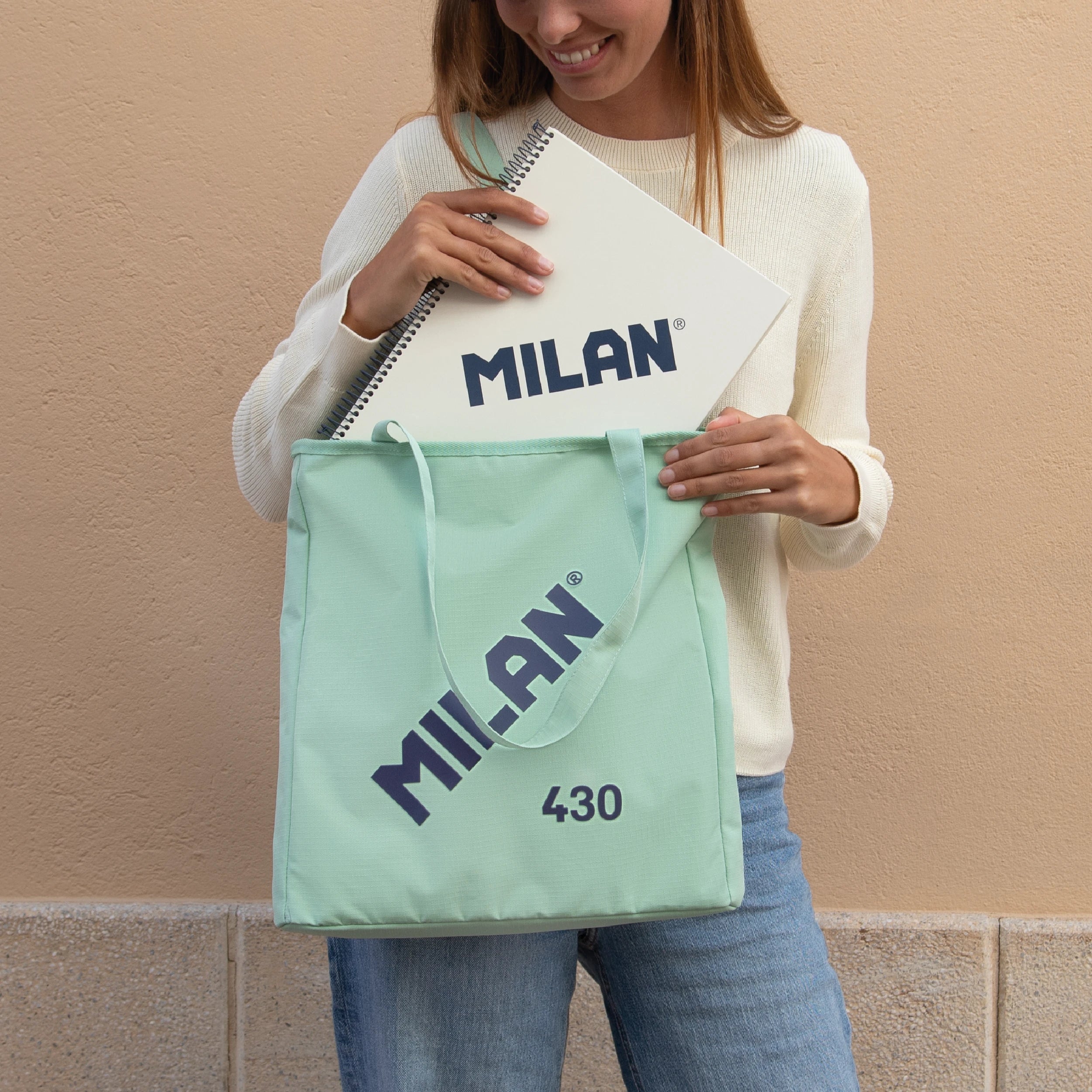 Tote bag amb cremallera MILAN 430 since 1918