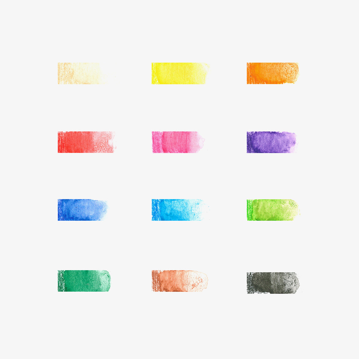 12 lápices acuarelables de colores con pincel