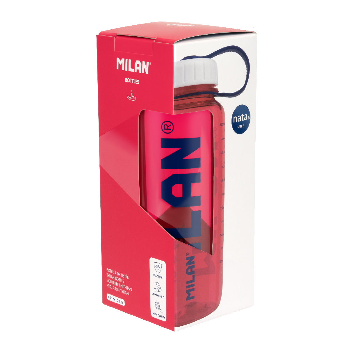 Botella de tritán 0,65 L MILAN nata® 624