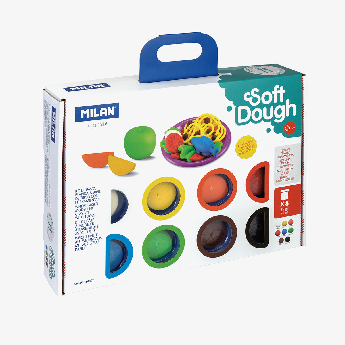 Kit Soft Dough de pasta blanda con herramientas 'Hora de cocinar'