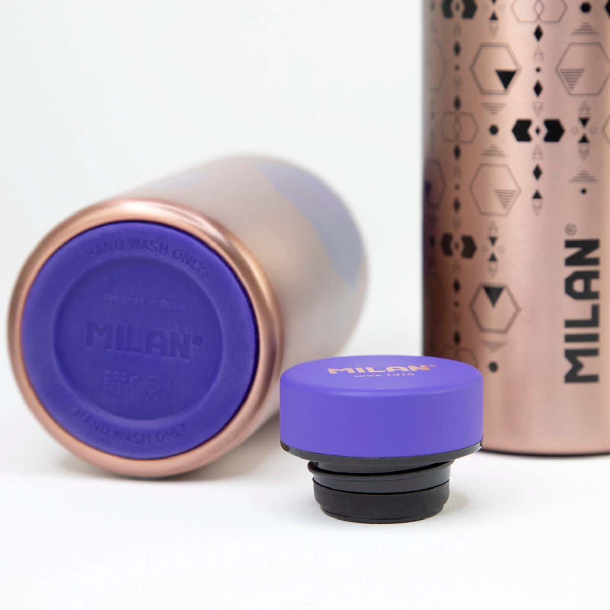 Tapón para botella isotérmica MILAN Copper, lila