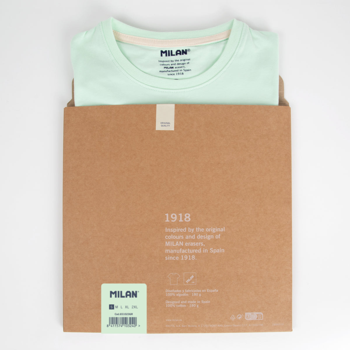 Camiseta hombre Slim Fit 430 since 1918, inspirada en las gomas de borrar MILAN