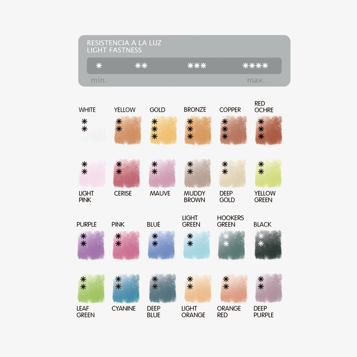 24 barritas soft pastel colores metalizados MILAN Art