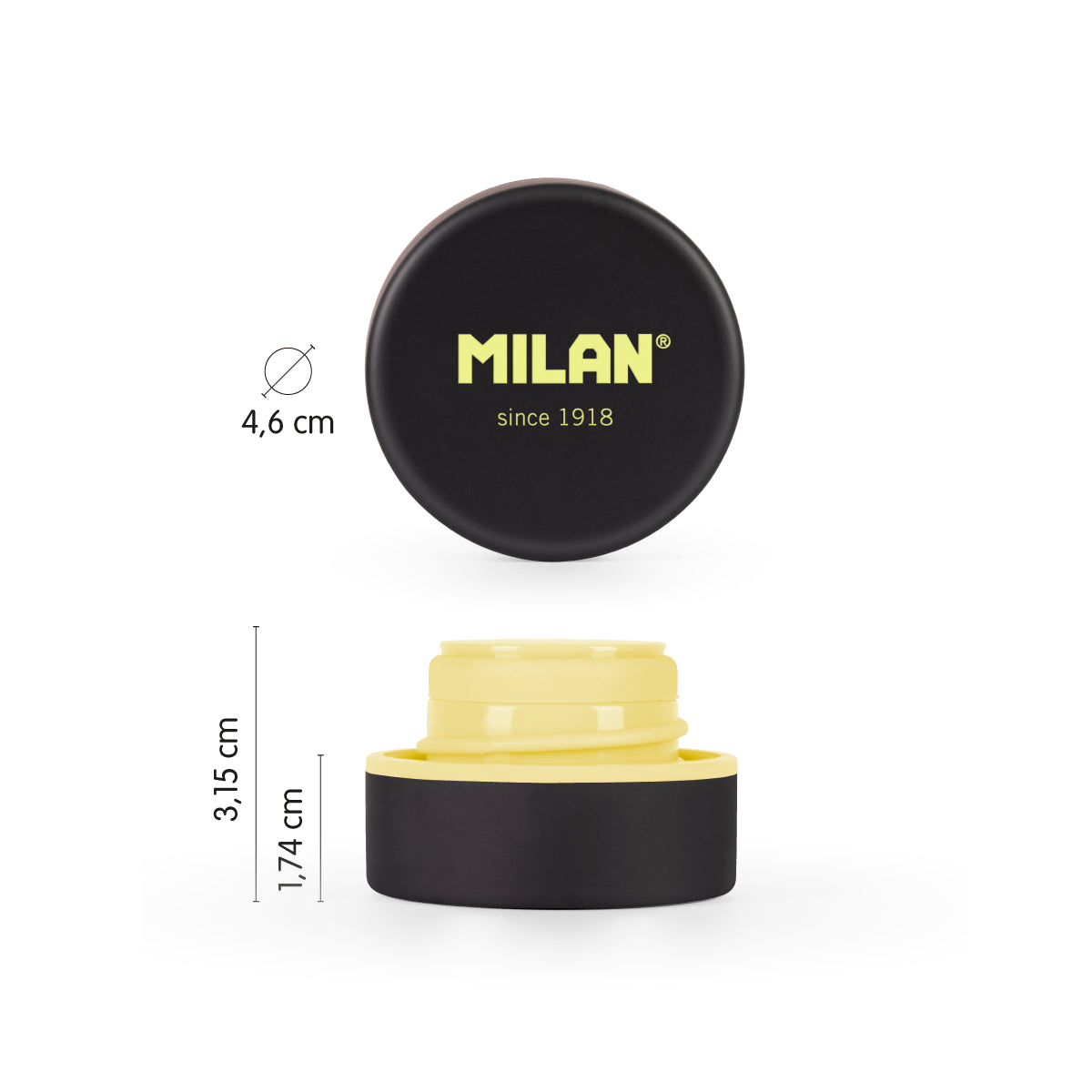 Tapón para botella isotérmica MILAN Wallpaper, negro