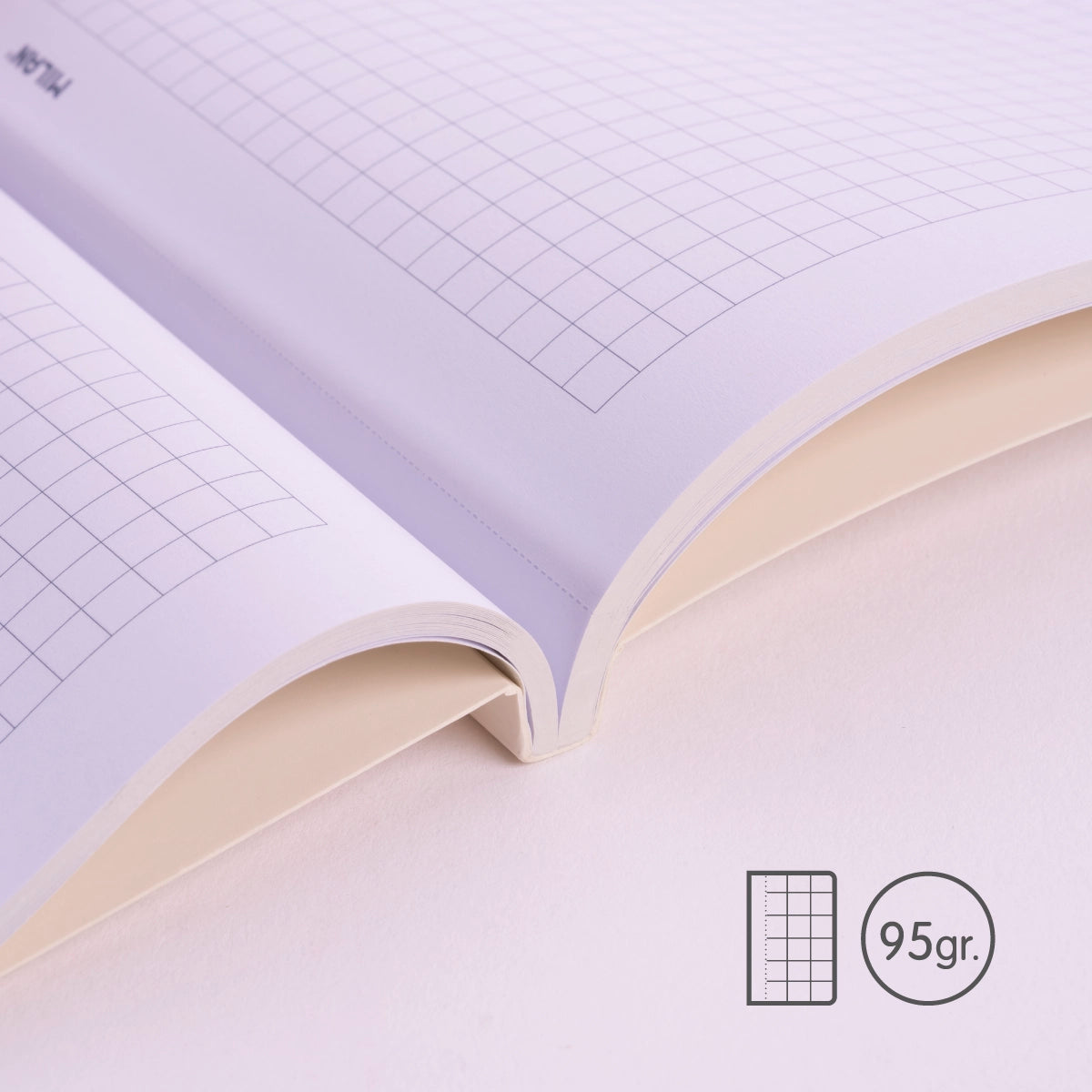 Libreta A6 papel cuadriculado, 48 hojas de 95 gr/m², colección 430 since 1918