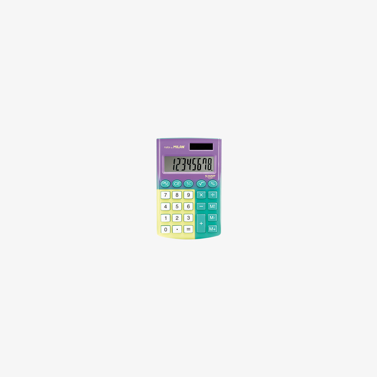 Calculadora de butxaca petita de 8 dígits, Sunset