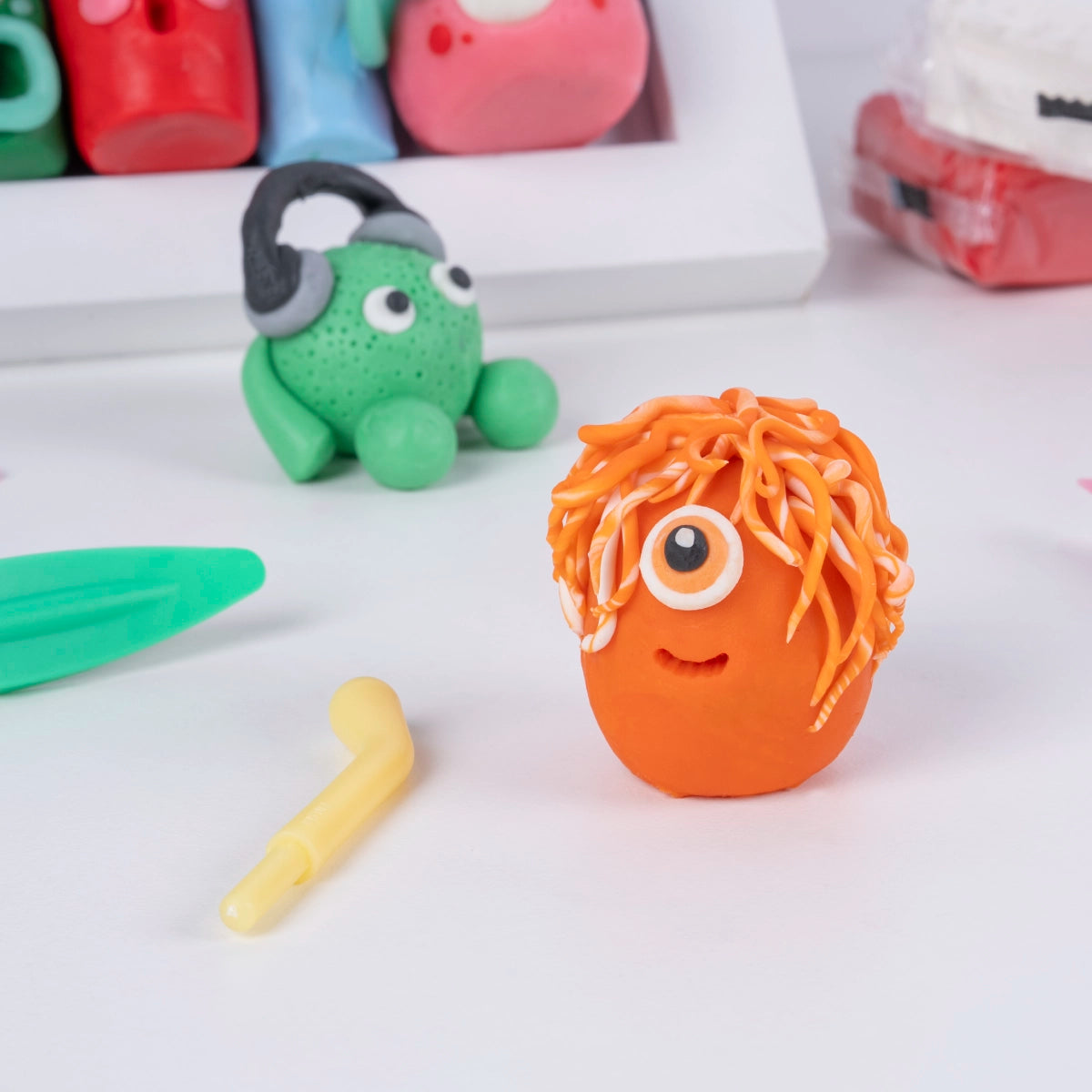 Barra 150 g plastilina color naranja