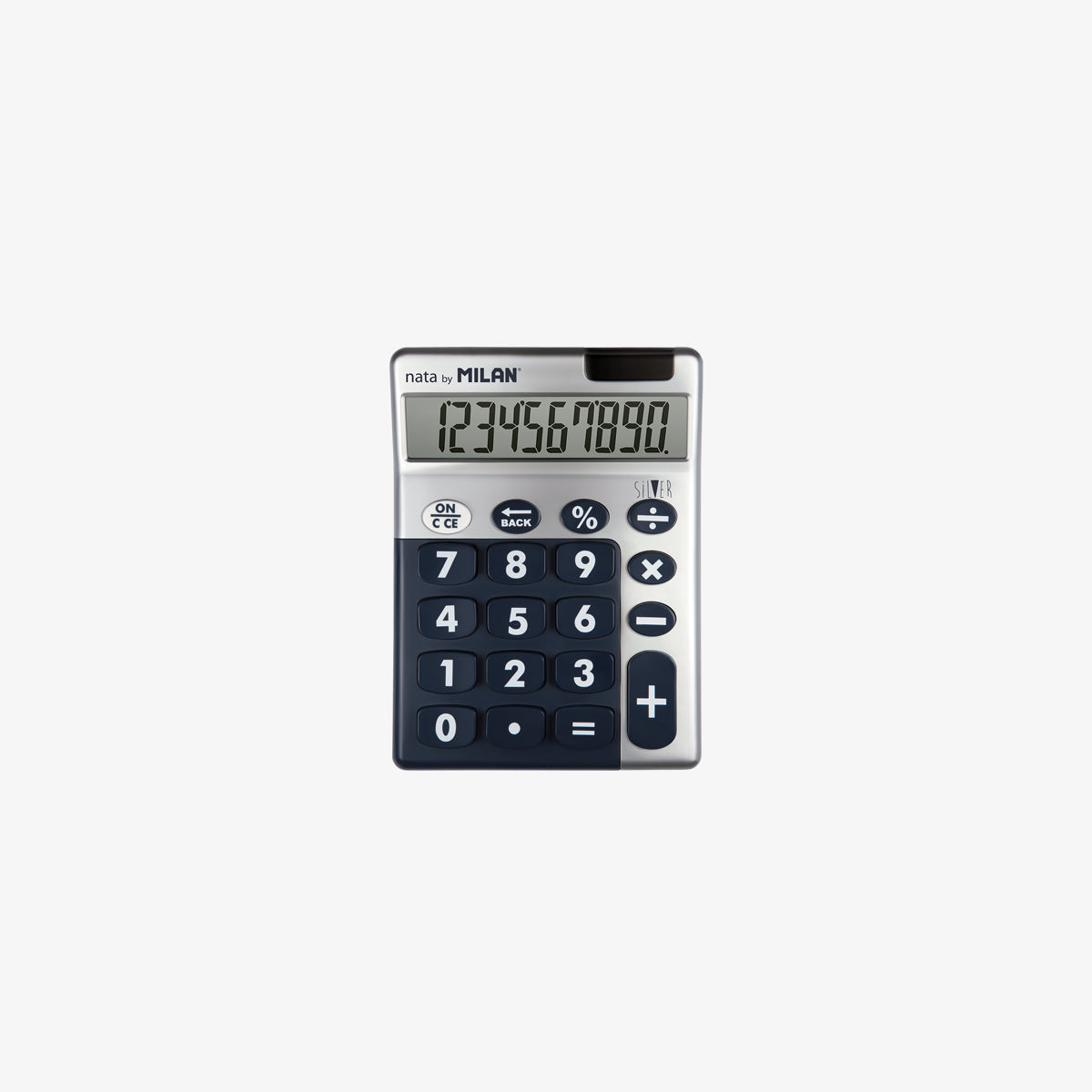 Calculadora de sobretaula mitjana de 10 dígits, Silver
