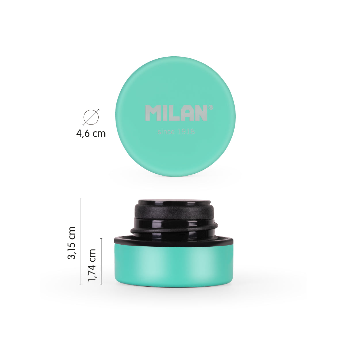 Tapón para botella isotérmica MILAN Sunset, verde