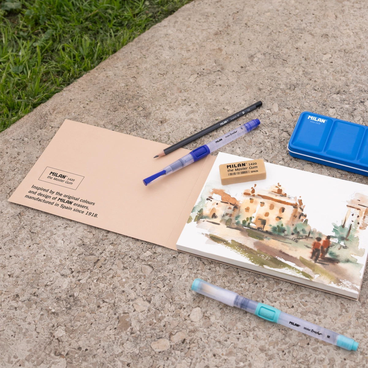 Bloc paper d'aquarel·la A6, 30 fulls de gra fi de 300 g/m², MILAN 1420 the Master Gum