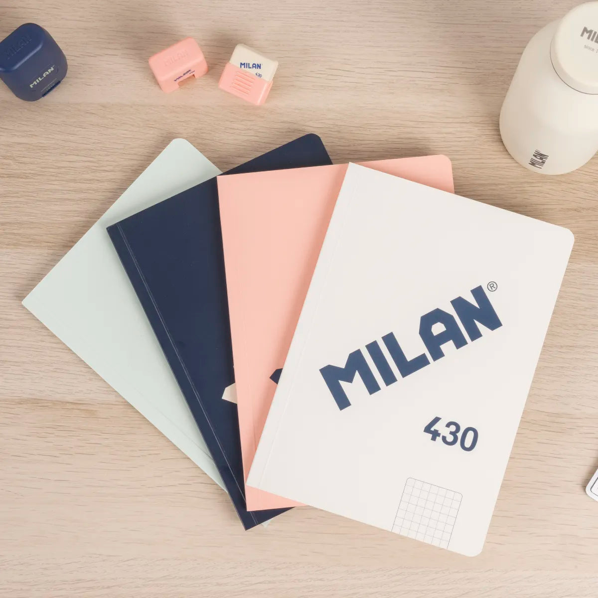 Libreta A5 encolada, papel cuadriculado, 48 hojas de 95 gr/m², 430 since 1918