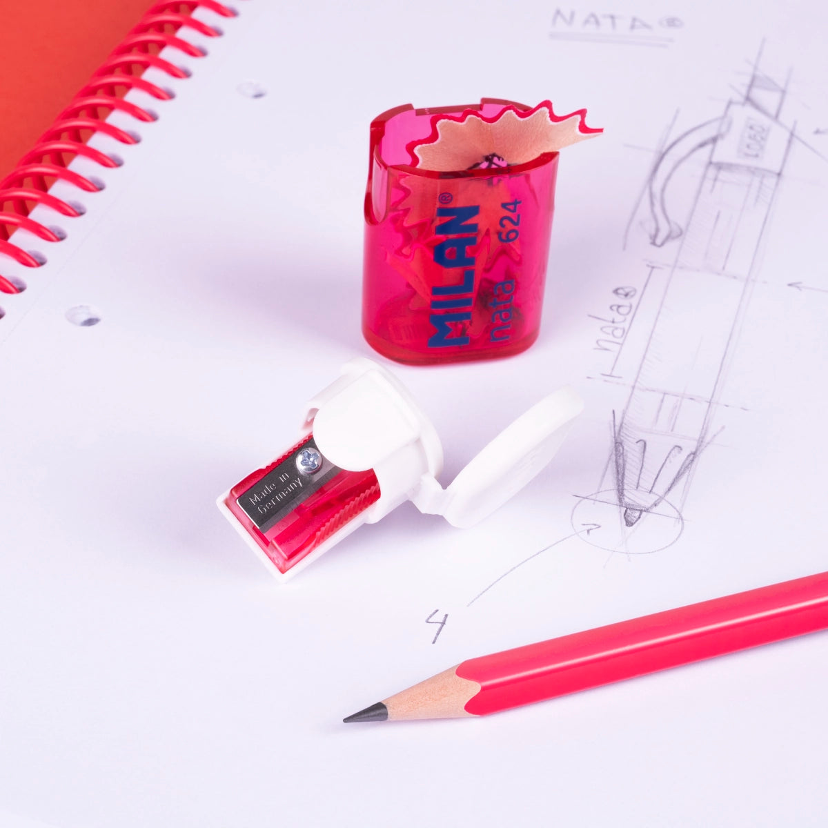 Sacapuntas MILAN nata® 624